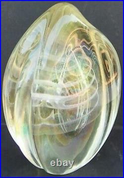Vintage Robert Eickholt Art Glass Paperweight-look