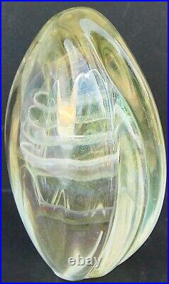 Vintage Robert Eickholt Art Glass Paperweight-look