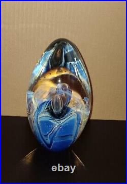 Vintage Robert Eickholt Studio Art Glass Signed, 6 1/4