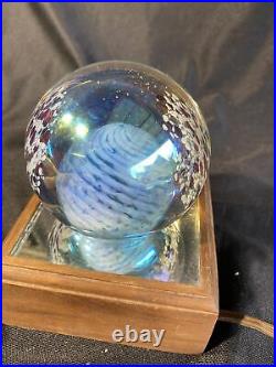 Vintage The Glass Eye GLASS PAPERWEIGHT 1985