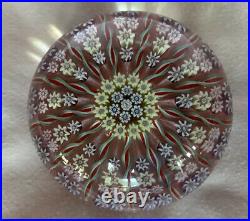 Vintage millefiori paperweight by perthshire