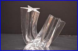 Vtg 5.5 Steuben Crystal Shooting Star Art Glass Paperweight Figure Sculpture