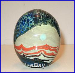 Vtg'71 John Lewis Studio Art Glass Bud Vase/Paperweight Signed & Dated