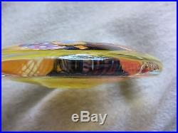 WES HUNTING Flat Field in Yellow Paperweight or Sculpture RARE signed