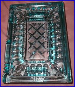 Waterford Crystal Blue Book Paper Weight Stamped With Waterford 4+ Pounds Used