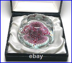 Whitefriars Carpet Ground Millefiori Paperweight 1974 Multi-faceted