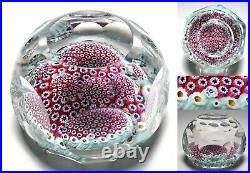 Whitefriars Carpet Ground Millefiori Paperweight 1974 Multi-faceted