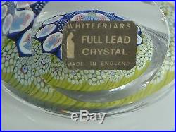 Whitefriars England Christmas Angels Paperweight LE 1975 Geoffrey Baxter #235 EC