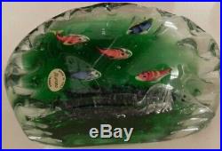 Wonderful Large Murano Art Glass Fish Ocean Aquarium Paperweight