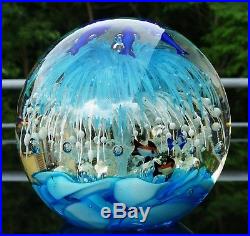 XXL sehr grosser seltener Aquarium Paperweight Murano Glass Venezia ca. 6 kg