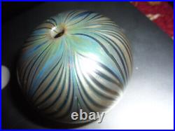 Zweifel Art Glass Paperweight Iridescent Beauty