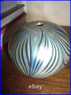 Zweifel Art Glass Paperweight Iridescent Beauty